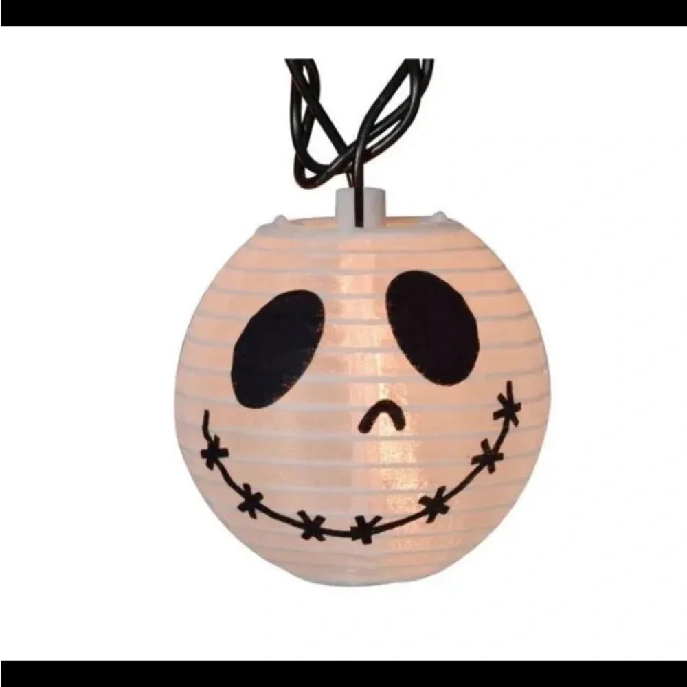 Disneys Jack Skellington jack-o lantern String Lights NEW